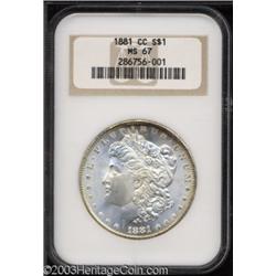 1881-CC $1 MS67 NGC.