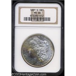 1881-S $1 MS66 NGC.