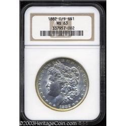 1882-O/S $1 MS63 NGC.