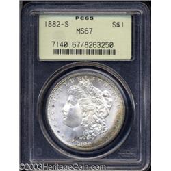 1882-S $1 MS67 PCGS.