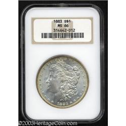 1883 $1 MS66 NGC.