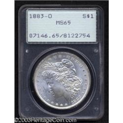 1883-O $1 MS65 PCGS.