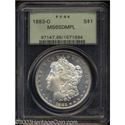 1883-O $1 MS65 Deep Mirror Prooflike PCGS.