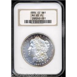 1884-CC $1 MS65 Prooflike NGC.