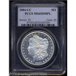 1884-CC $1 MS65 Deep Mirror Prooflike PCGS.