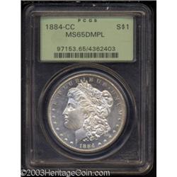 1884-CC $1 MS65 Deep Mirror Prooflike PCGS.