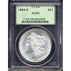 1884-S $1 AU55 PCGS.