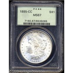 1885-CC $1 MS67 PCGS.