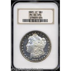 1885-CC $1 MS64 Deep Mirror Prooflike NGC.