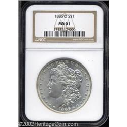 1886-O $1 MS61 NGC.