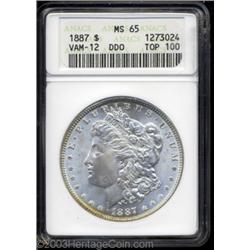 1887 $1 MS65 ANACS.