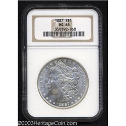 1887 $1 MS65 NGC.