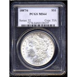 1887/6 $1 MS64 PCGS.
