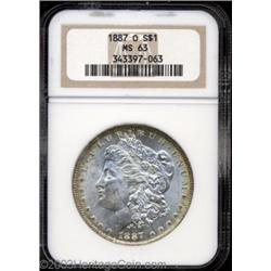 1887-O $1 MS63 NGC.
