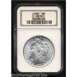1889 $1 MS65 NGC.