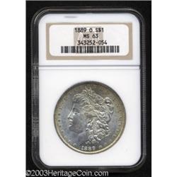 1889-O $1 MS63 NGC.