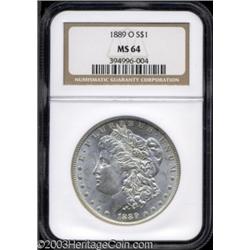 1889-O $1 MS64 NGC.