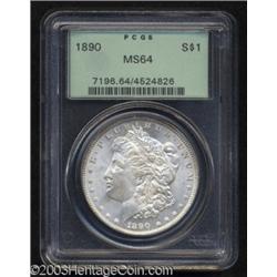 1890 $1 MS64 PCGS.