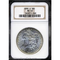 1890-O $1 MS63 NGC.