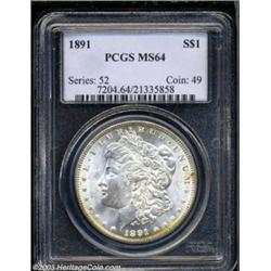 1891 $1 MS64 PCGS.