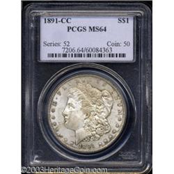 1891-CC $1 MS64 PCGS.