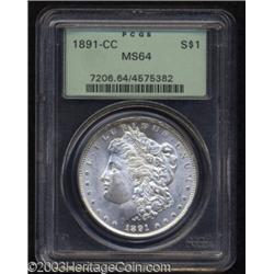 1891-CC $1 MS64 PCGS.