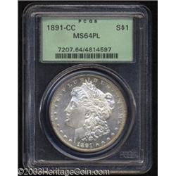 1891-CC $1 MS64 Prooflike PCGS.
