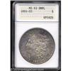 Image 1 : 1891-CC $1 MS63 Deep Mirror Prooflike ANACS.