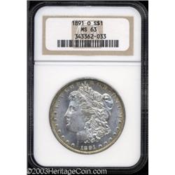 1891-O $1 MS63 NGC.