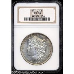 1891-O $1 MS63 NGC.