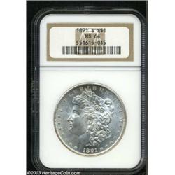 1891-S $1 MS64 NGC.