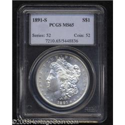 1891-S $1 MS65 PCGS.