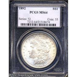 1892 $1 MS64 PCGS.