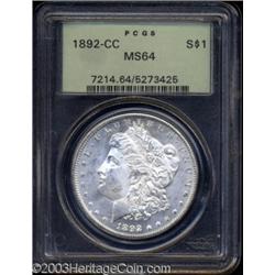 1892-CC $1 MS64 PCGS.