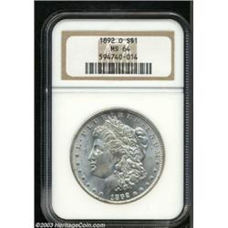 1892-O $1 MS64 NGC.