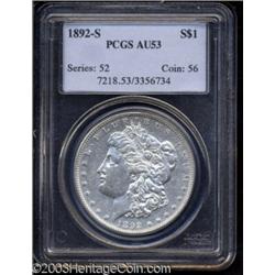 1892-S $1 AU53 PCGS.