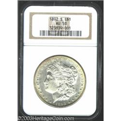 1892-S $1 AU58 NGC.