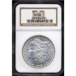 1893 $1 MS63 NGC.