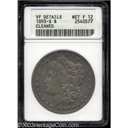 1893-S $1--Cleaned--ANACS. VF Details, Net Fine 12.