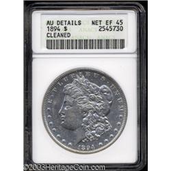 1894 $1--Cleaned--ANACS. AU Details, Net XF45.