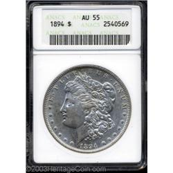 1894 $1 AU55 ANACS.