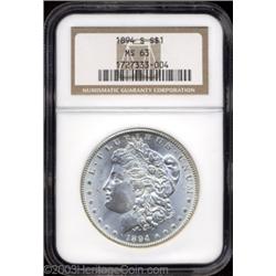 1894-S $1 MS63 NGC.