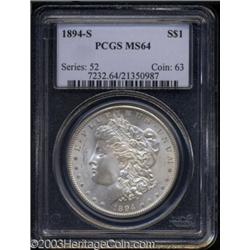1894-S $1 MS64 PCGS.
