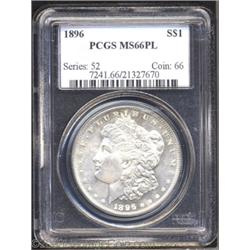 1896 $1 MS66 Prooflike PCGS.