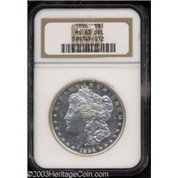 1896 $1 MS63 Deep Mirror Prooflike NGC.