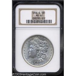 1896-O $1 MS62 NGC.