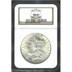 1897-O $1 MS60 NGC.