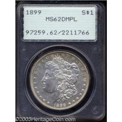 1899 $1 MS62 Deep Mirror Prooflike PCGS.