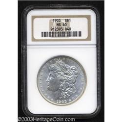 1903 $1 MS65 NGC.