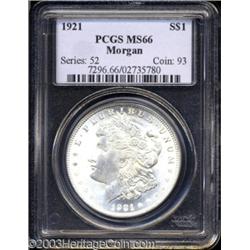 1921 $1 MS66 PCGS.